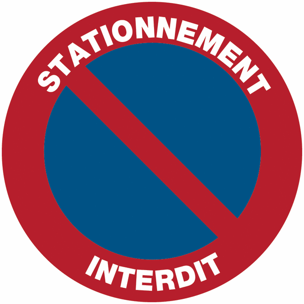 Autocollants dissuasifs "Stationnement interdit"