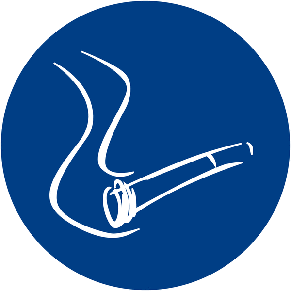 Plaque signalétique gravé : Autorisation de fumer