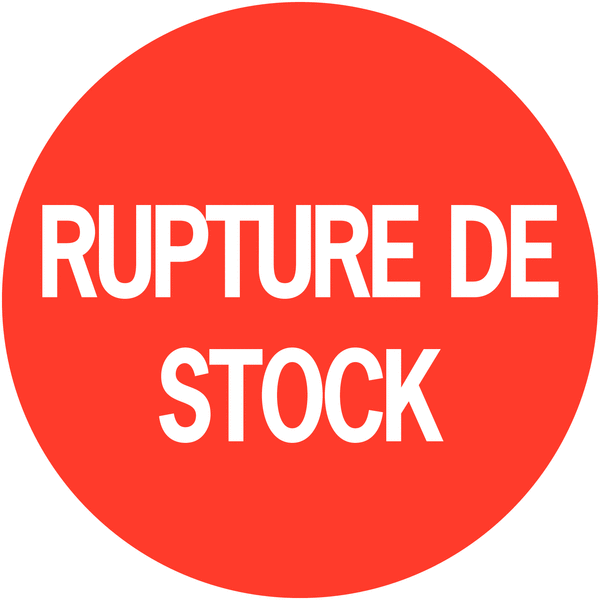 Pastilles d'inventaire permanentes à texte "Rupture de stock"