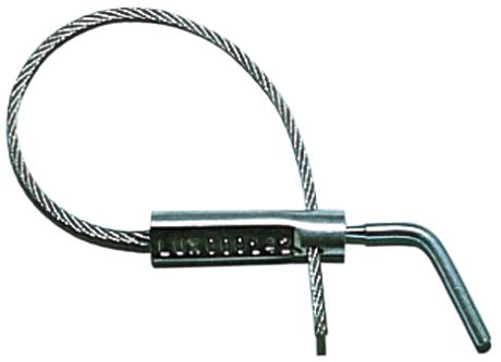 Scellé câble à vis auto-cassante et tête en zinc