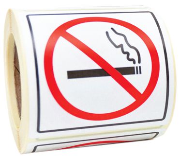 Autocollants en rouleau "Interdiction de fumer"