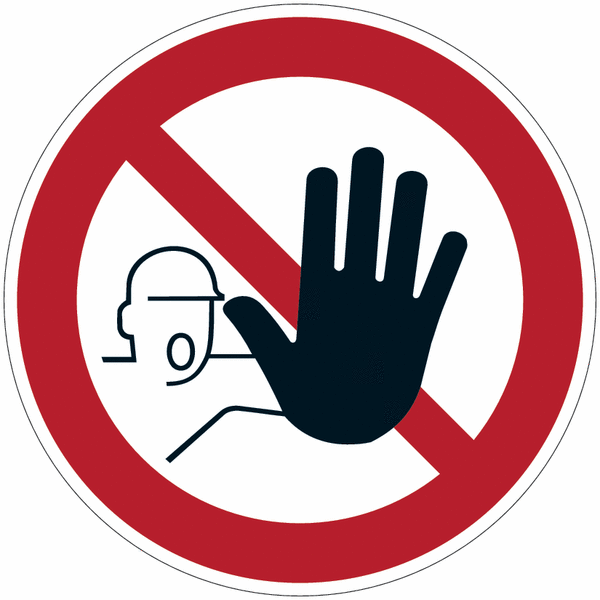 Panneau d'interdiction en aluminium "Accès interdit aux personnes non autorisées"