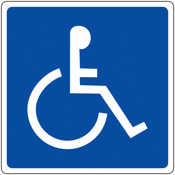 Panneau mural "Handicapés"