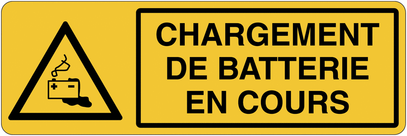 Panneau de charge de batterie - Chargement de batterie en cours