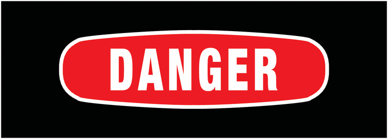 Panneaux de signalisation avec message - Danger