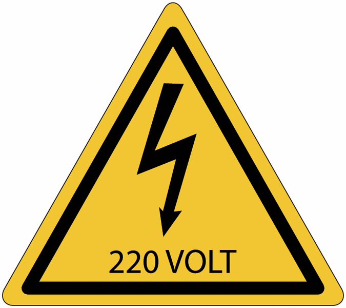 Panneaux de danger électrique - 220 V