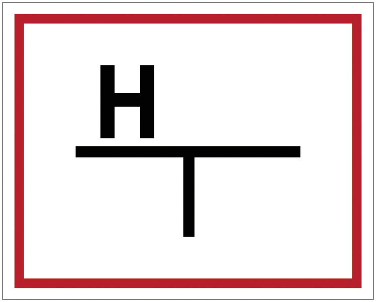 Panneaux de sécurité et incendie "Hydrant - avec schéma"