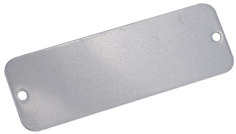Plaques de firme vierges - Aluminium, laiton ou acier inoxydable