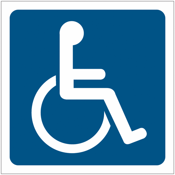 Pictogrammes de signalisation "Handicapés"