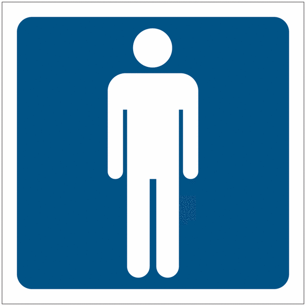 Pictogrammes de signalisation "Toilettes homme"