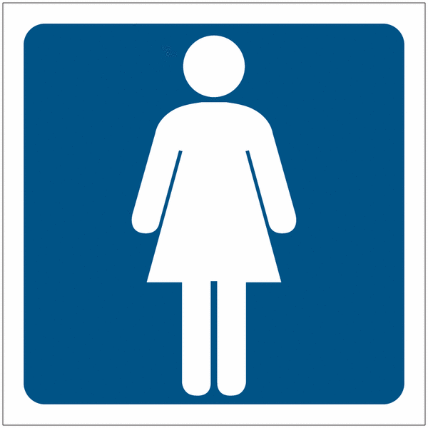 Pictogrammes de signalisation "Toilettes femme"