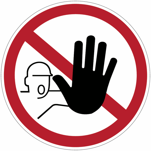 Panneau d'interdiction "Accès interdit aux personnes non autorisées"