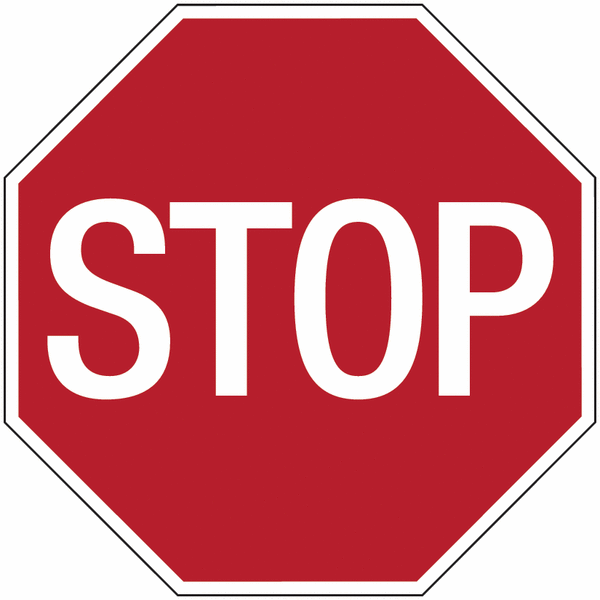 Panneaux d'interdiction - Stop