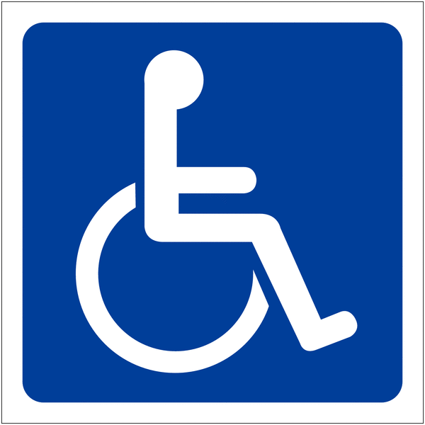 Pochoirs symbole "Handicapés"
