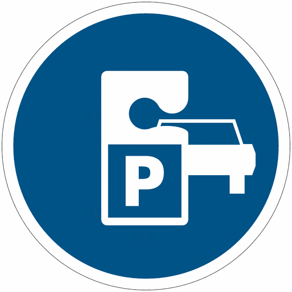 Panneau de dissuasion "Badge de parking obligatoire"