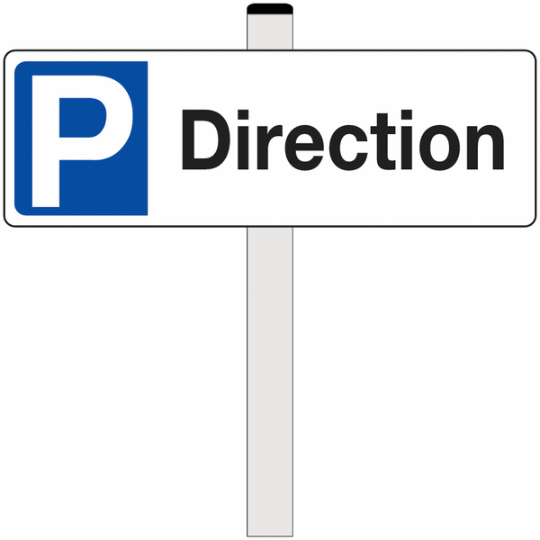 Panneau parking PVC - Direction