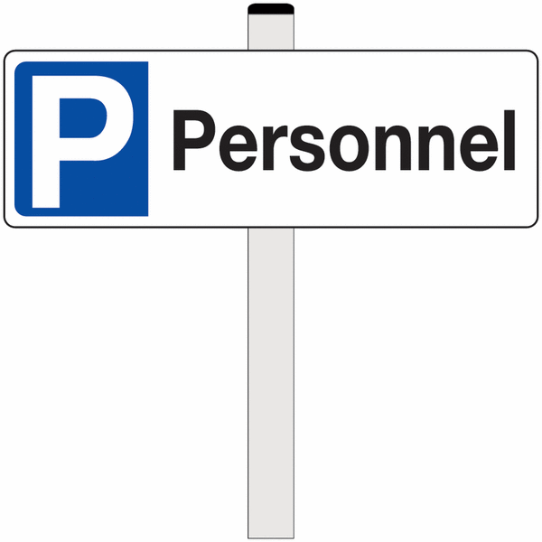 Panneau parking PVC - Personnel