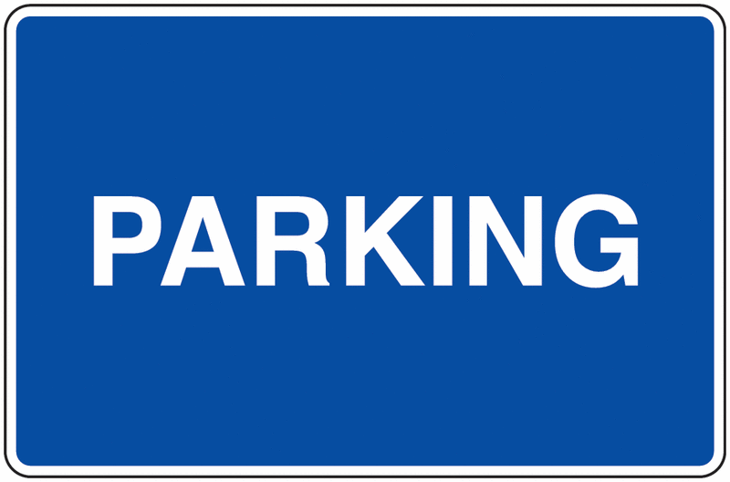 Panneau bleu - Parking