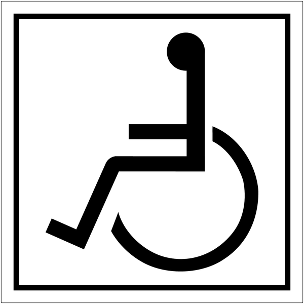 Pictogrammes d'information standards "Handicapés"