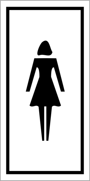 Pictogrammes d'information standards "Toilettes femme"
