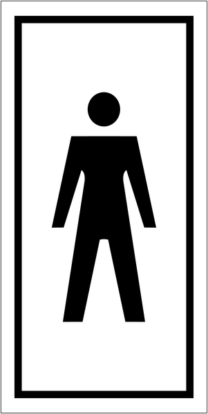 Pictogrammes d'information standards "Toilettes homme"