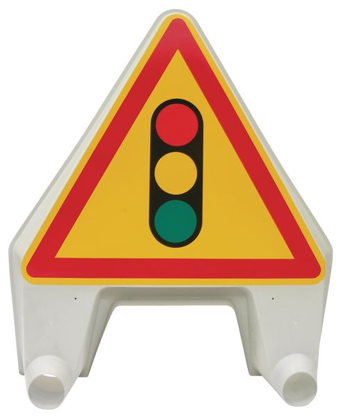 Panneau de signalisation temporaire en polypropylène "Feu tricolore"
