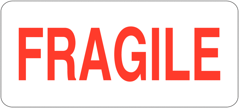 Etiquettes en papier "Fragile"