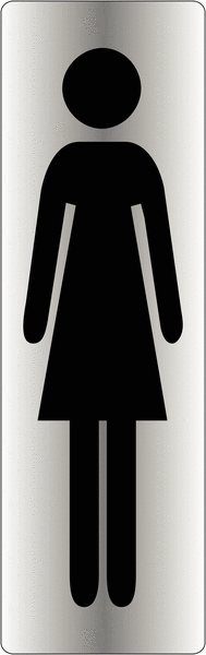 Signalétique de porte "Toilettes femme"