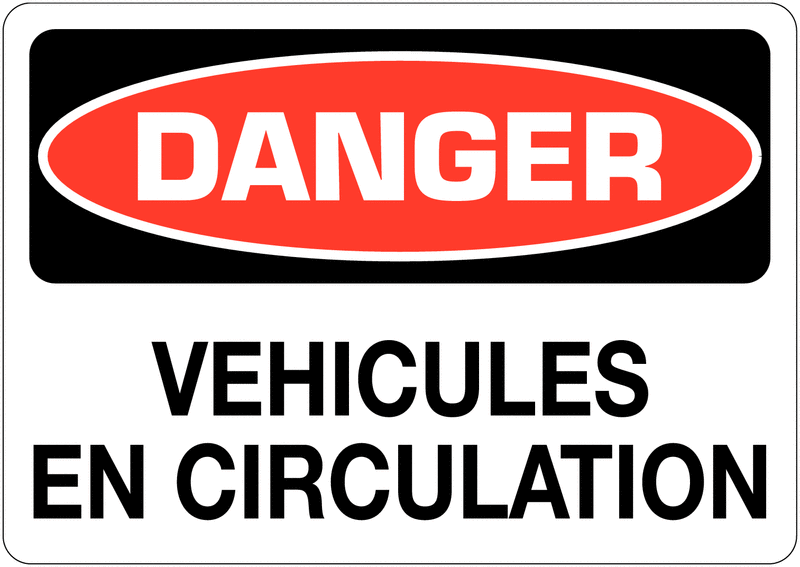Signalisation d'avertissement "Danger - Véhicules en circulation"