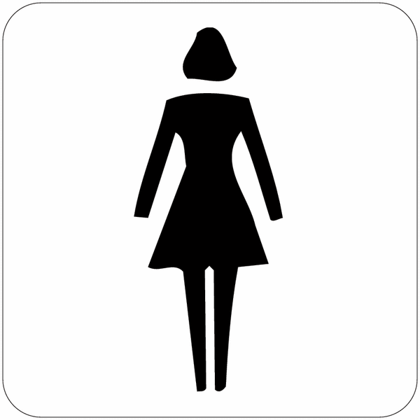 Signalisation d'information prestige "Toilettes femme"