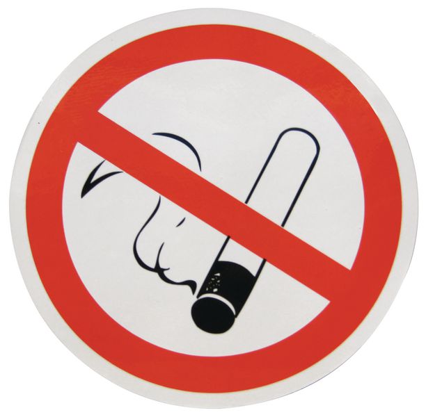 Autocollants recto/verso pour vitres "Interdiction de fumer"
