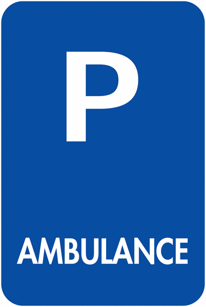 Panneau parking Ambulance