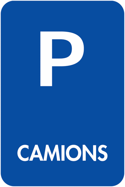 Panneau parking Camions