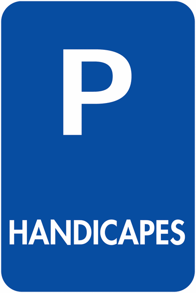 Panneau parking Handicapés