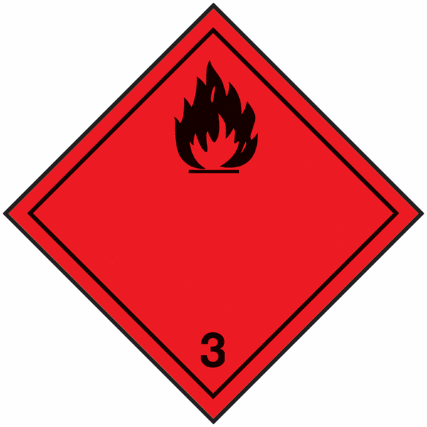Etiquettes de signalisation de transport international "Liquides inflammables"