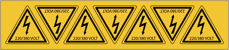 Panneaux de danger électrique - 220 / 380 V