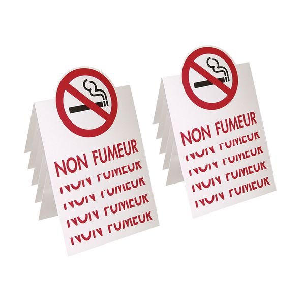 Chevalet de table en carton "Interdiction de fumer"