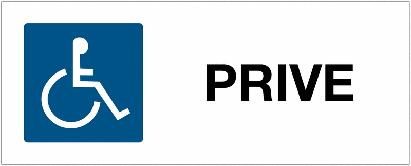 Panneau de parking PMR - Privé