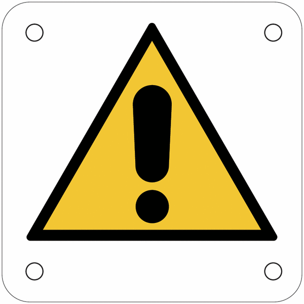 Plaques de signalisation pour machines "Danger général"