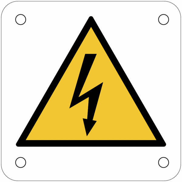 Plaques de signalisation pour machines "Danger électricité"