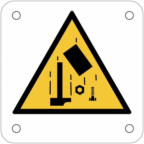 Plaques de signalisation pour machines "Danger, chute d'objet"