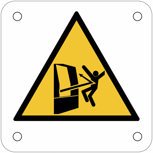 Plaques de signalisation pour machines "Danger, projection d'objets"