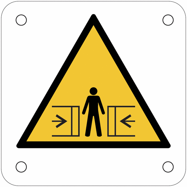 Plaques de signalisation pour machines "Danger, écrasement"