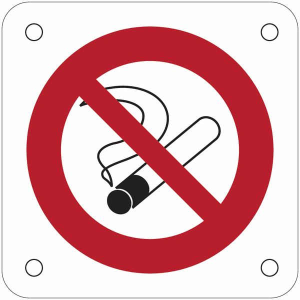 Plaques de signalisation pour machines "Interdiction de fumer"