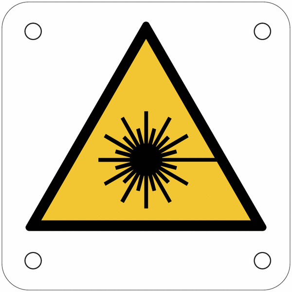 Plaques de signalisation pour machines "Danger, rayonnement laser"