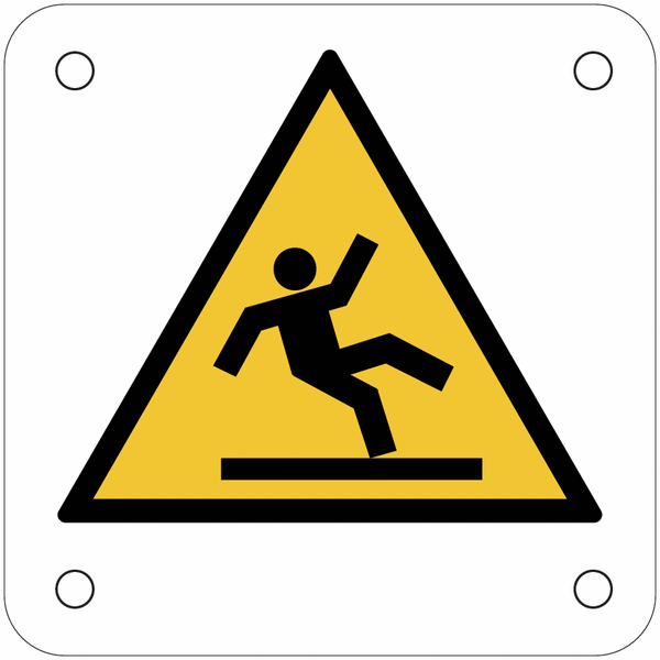 Plaques de signalisation pour machines "Danger, surface glissante"