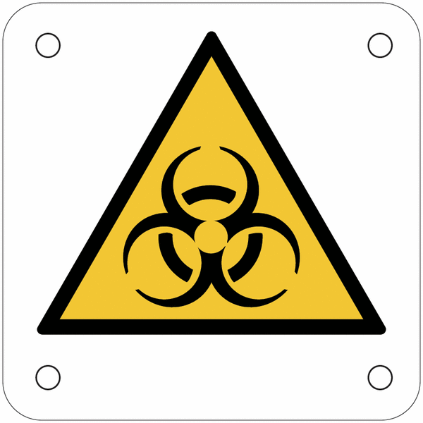 Plaques de signalisation pour machines "Danger, risque biologique"