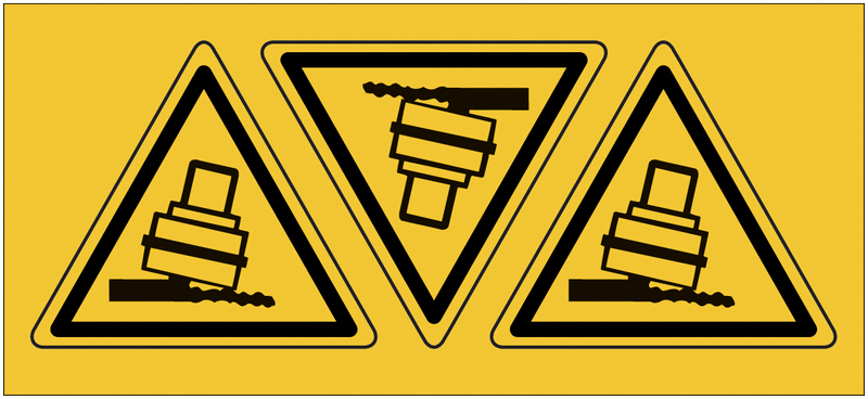 Panneaux de danger "Risque de basculement"
