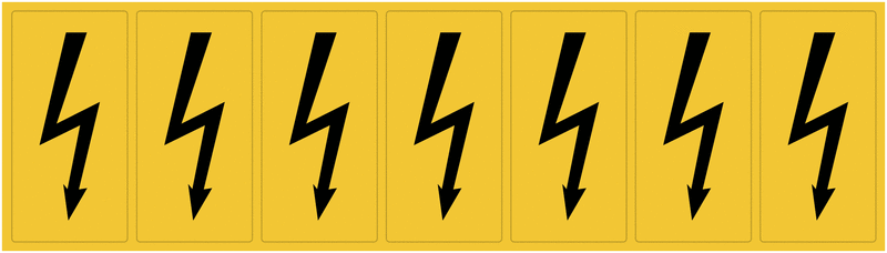 Panneaux flèches "Danger électricité"
