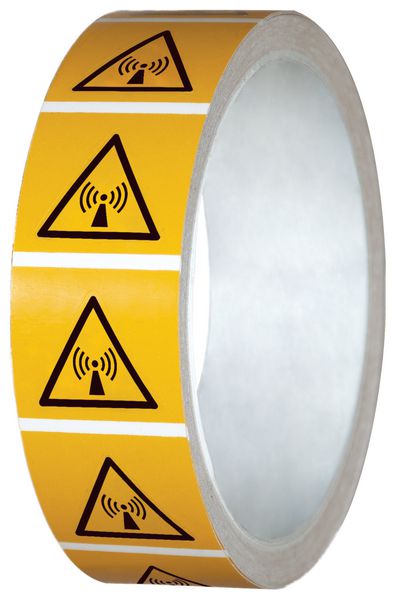 Pictogramme ISO 7010 en rouleau Danger Radiations non ionisantes - W005